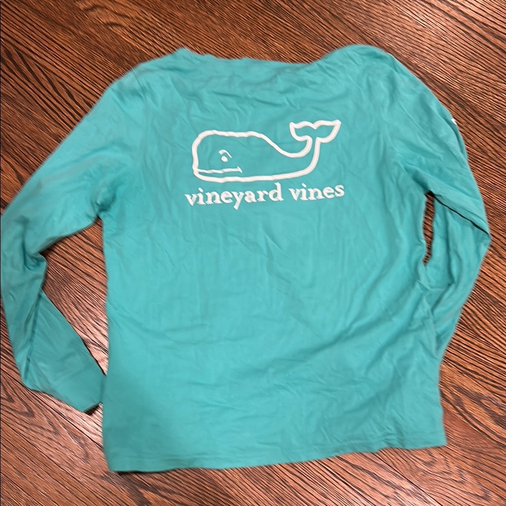 Vineyard Vines Teal Hoodie View 4